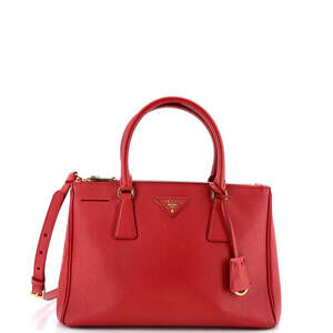 Prada Medium Galleria Double Zip Tote Saffiano Leather